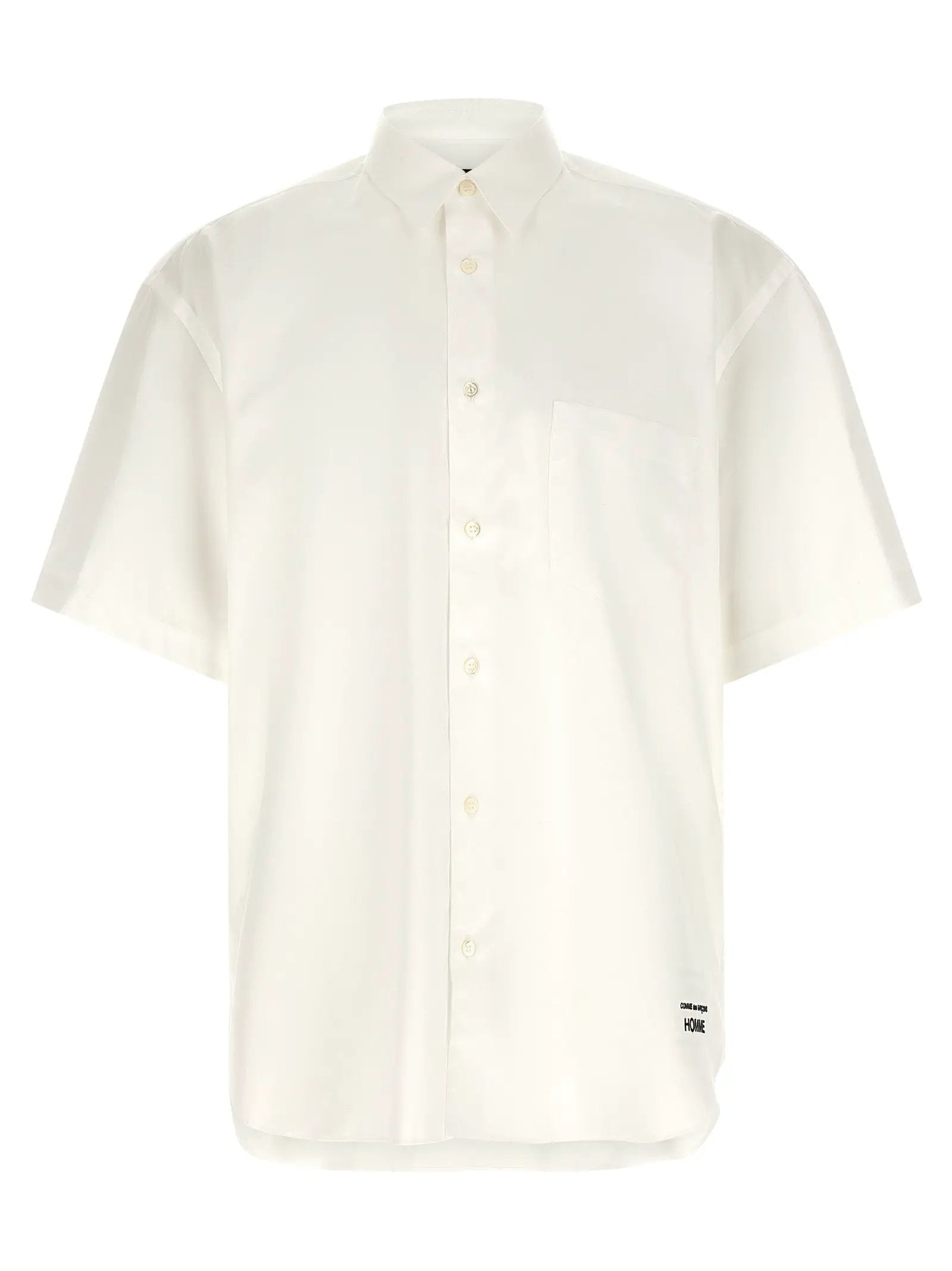Comme Des Garçons White Cotton Blouse