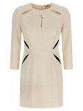 Elisabetta Franchi Bicolor Polyester Short Dress