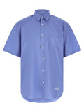 Comme Des Garçons Blue Cotton Blouse