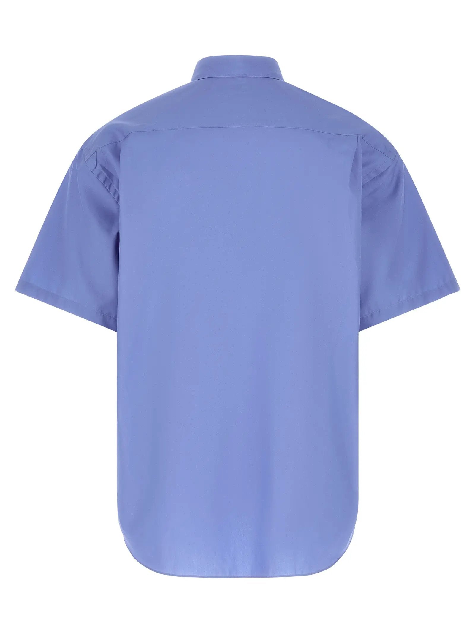Comme Des Garçons Blue Cotton Blouse