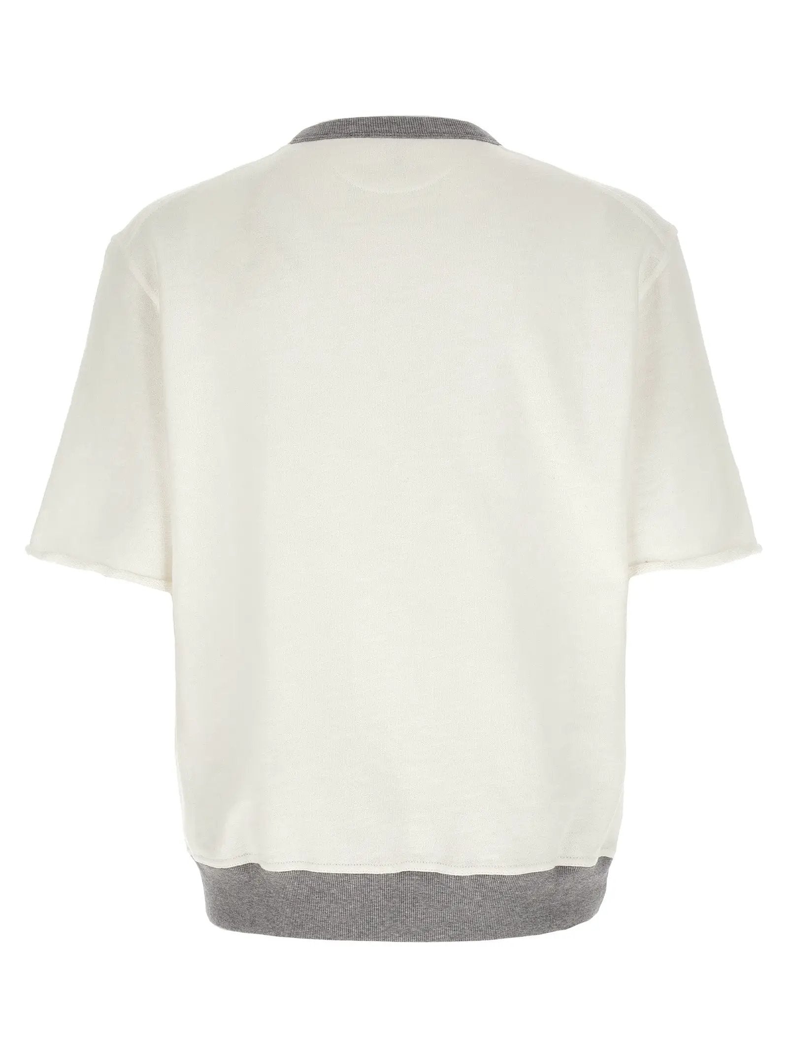 Brunello Cucinelli White Cotton Sweatshirt
