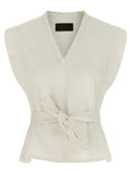 Lemaire White Cotton Sleeveless Jacket