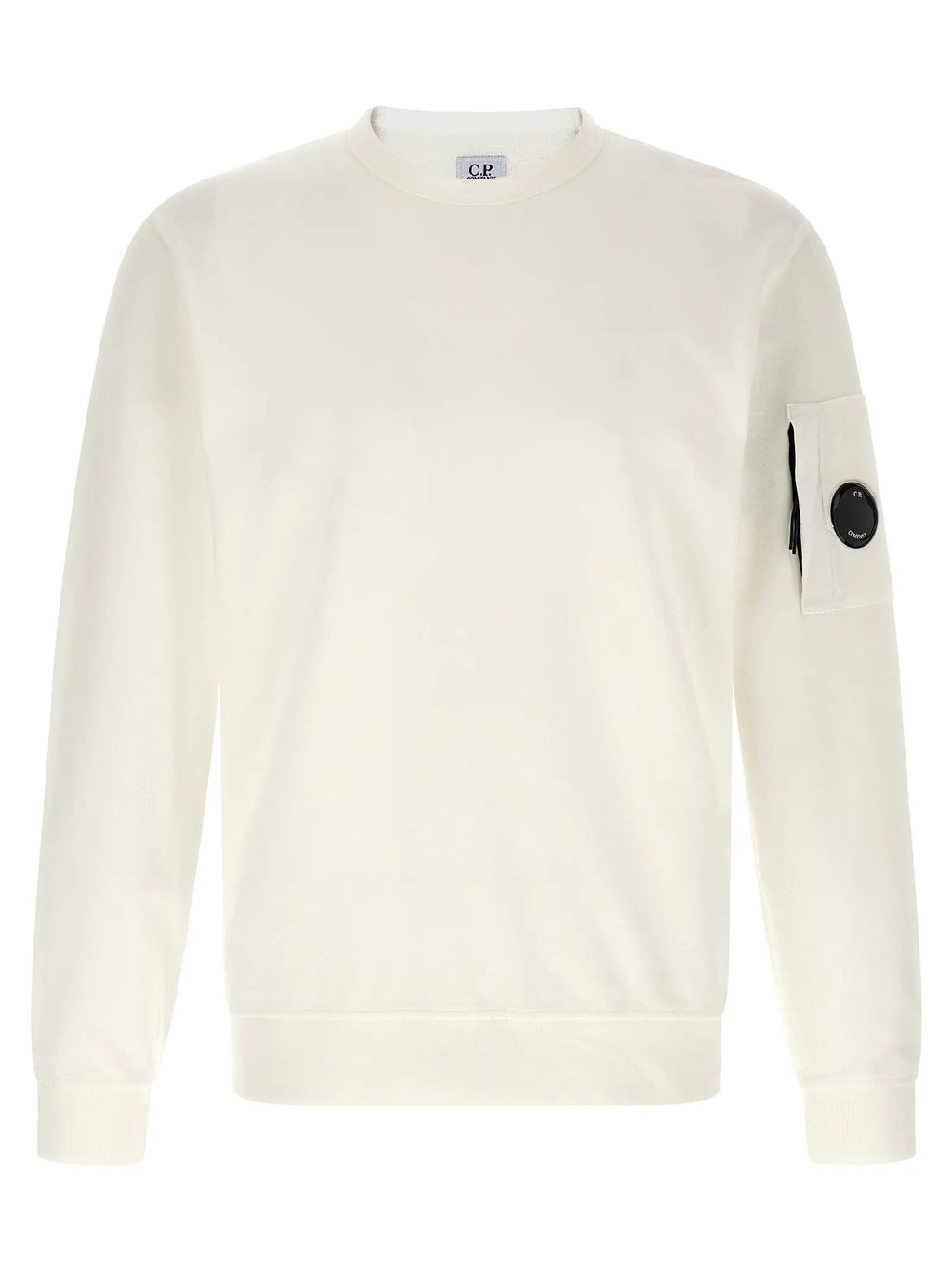 C.P. Company White Cotton Sweatshirt