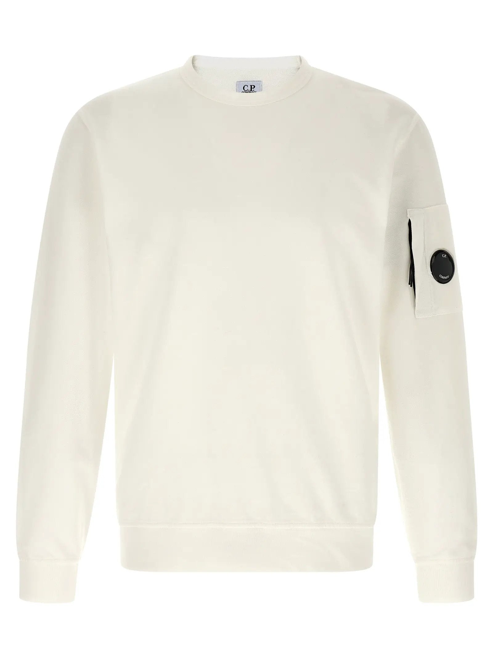 C.P. Company White Cotton Sweatshirt