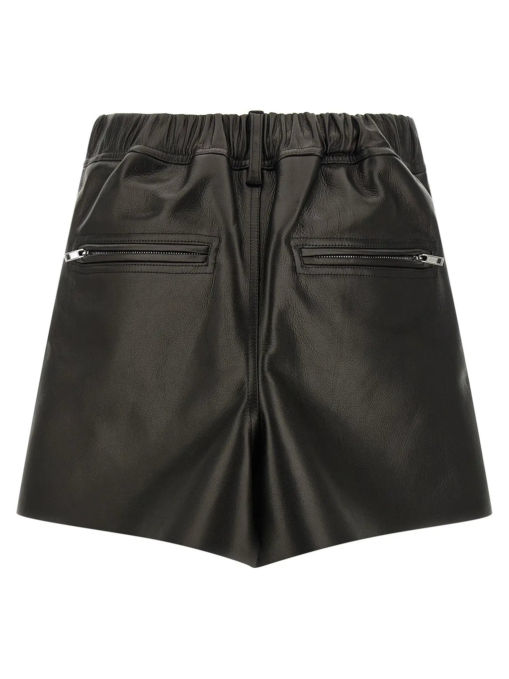 Rick Owens Black Calfskin Long Skirt