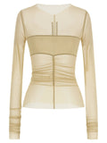 Rick Owens Beige Nylon Shirt