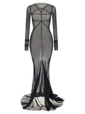 Rick Owens Black Nylon Long Dress