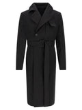 Rick Owens Black Cotton Coat