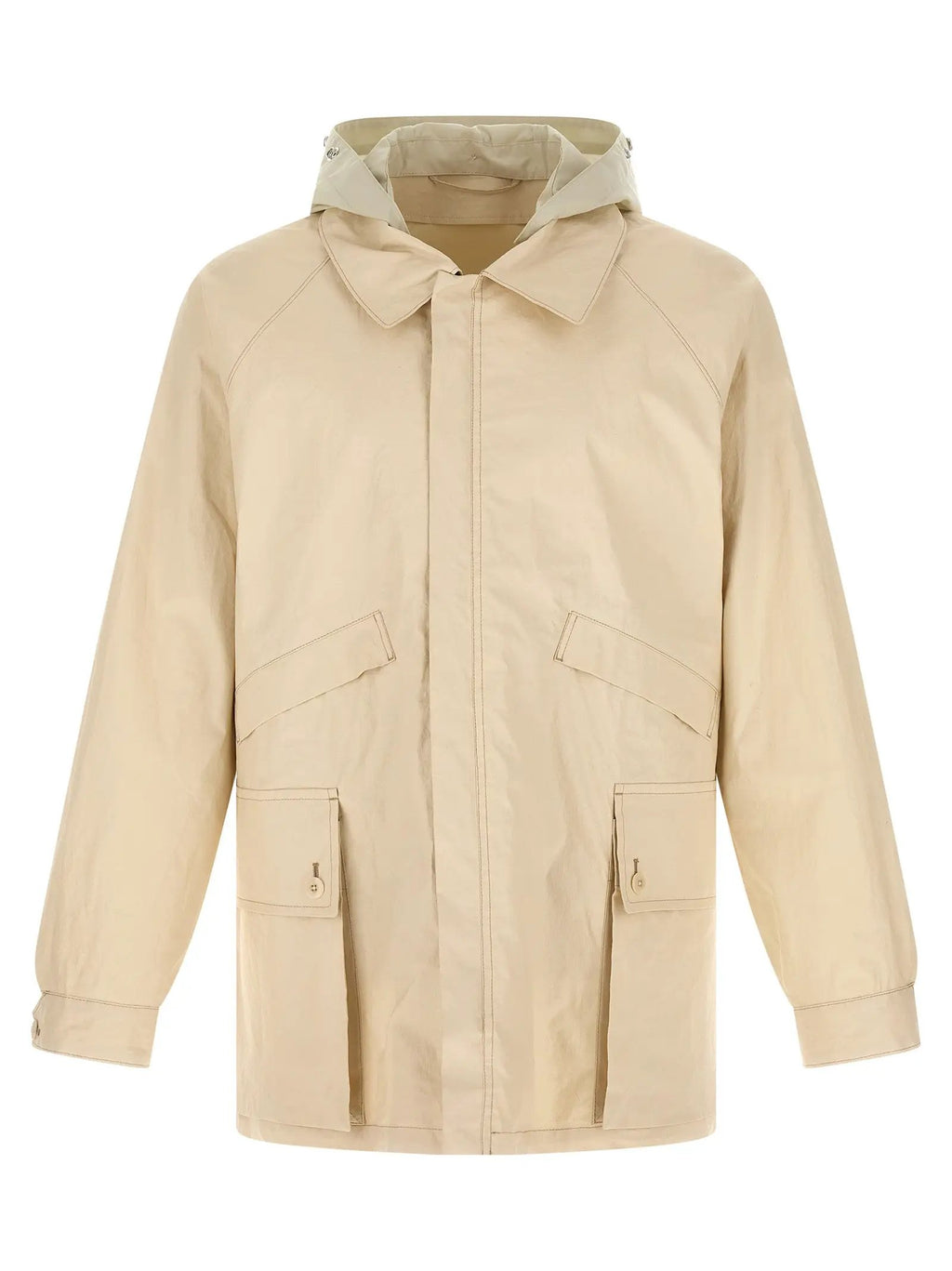 Lemaire Beige Linen Shell Jacket