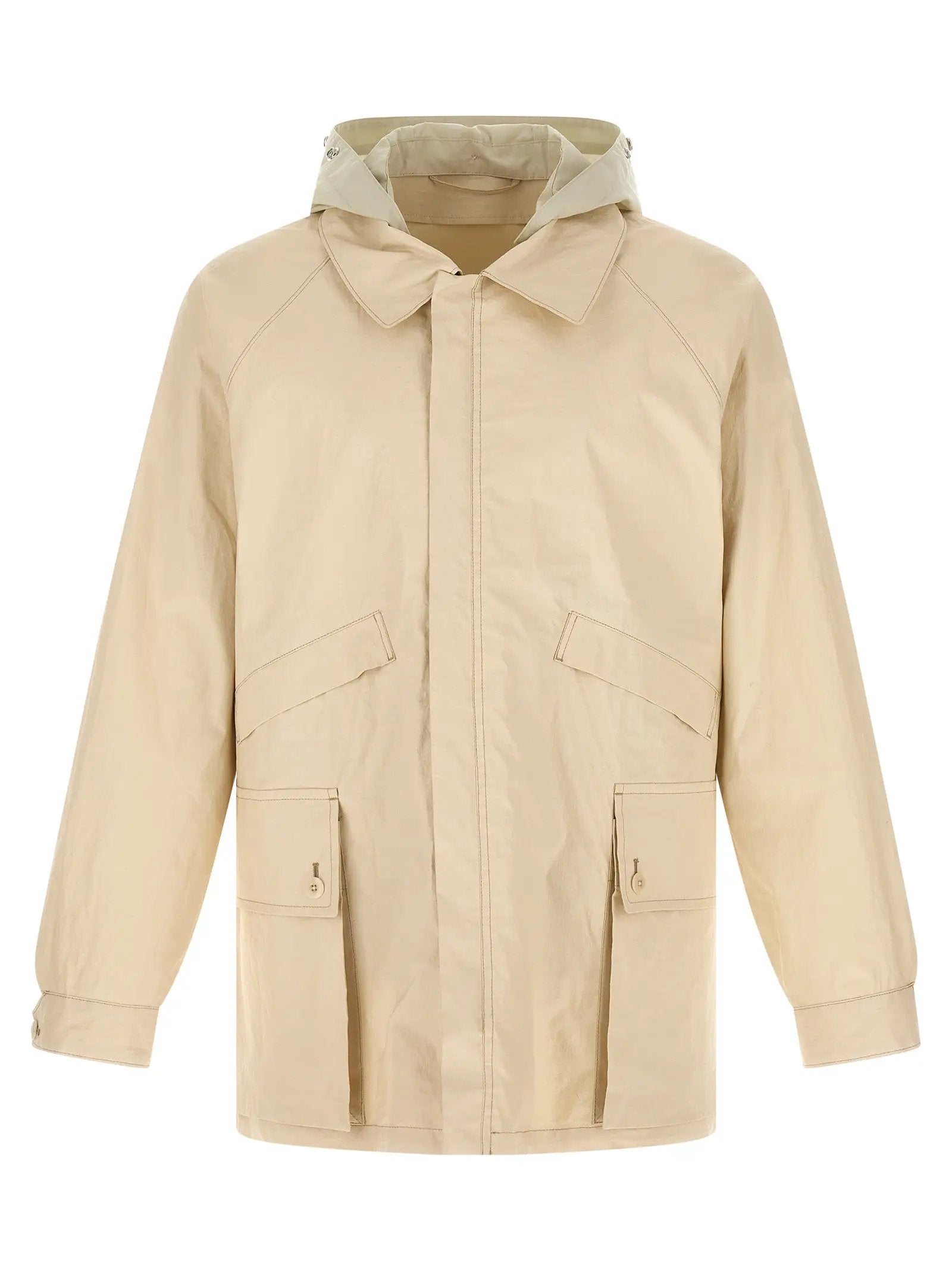 Lemaire Beige Linen Shell Jacket