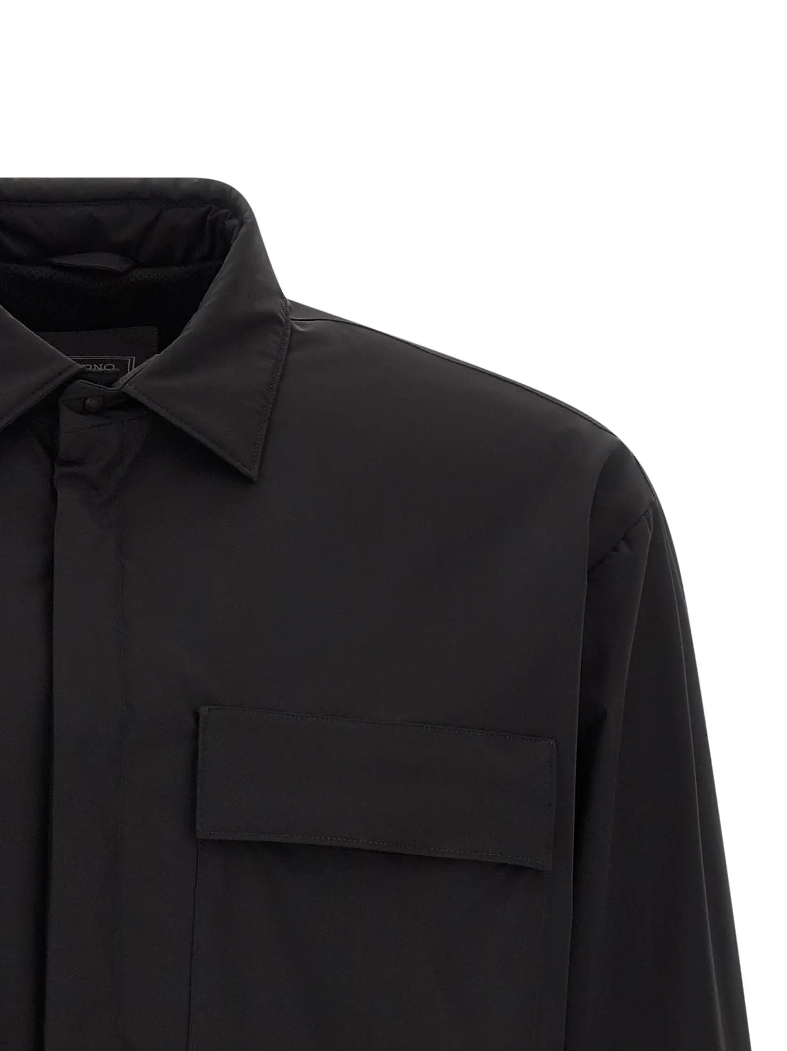 Herno Black Polyamide Shell Jacket