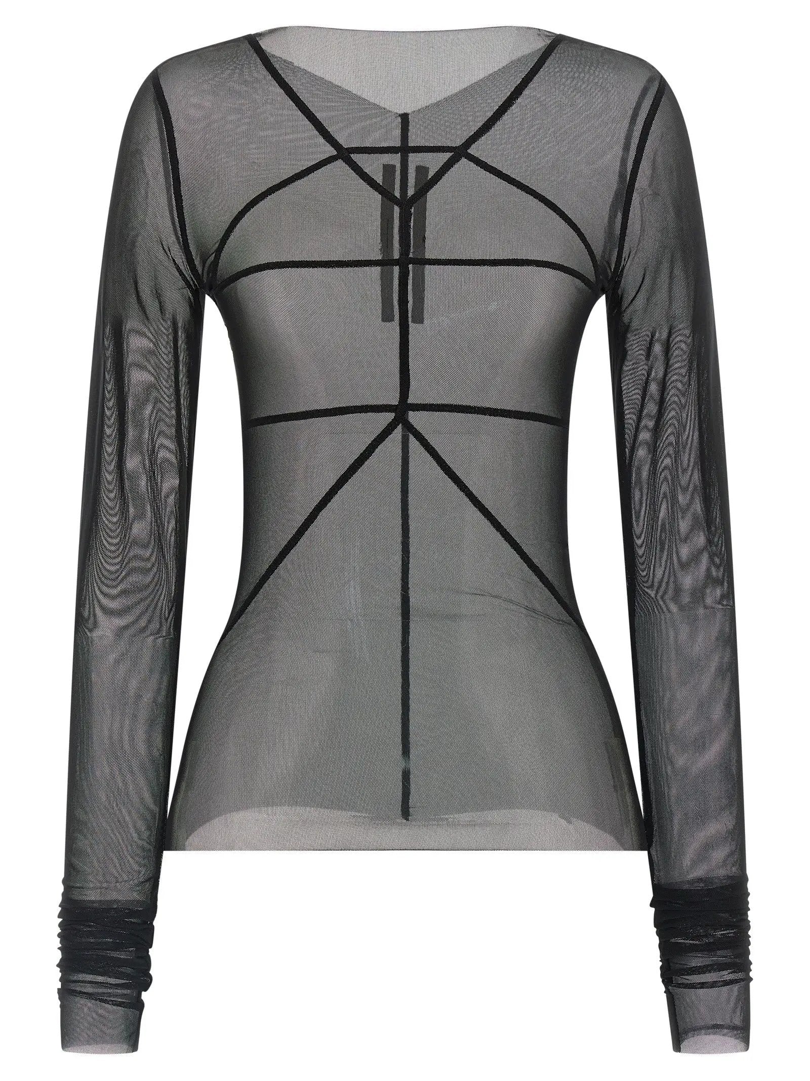 Rick Owens Black Nylon Cardigan