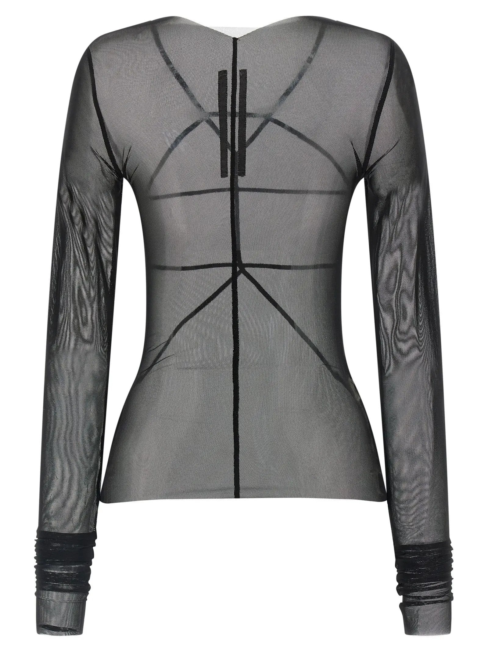 Rick Owens Black Nylon Cardigan