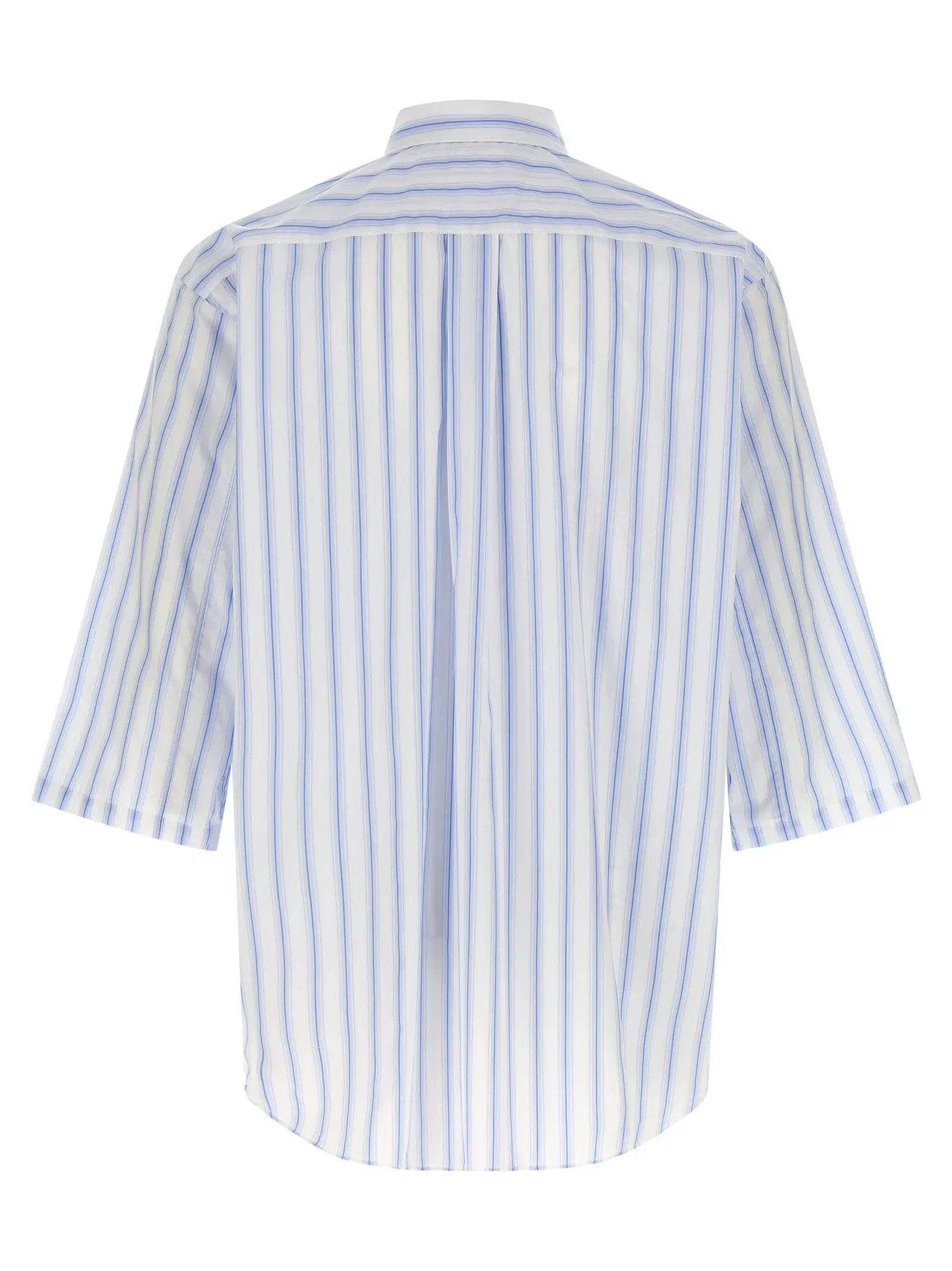 Comme Des Garçons Blue Cotton Blouse
