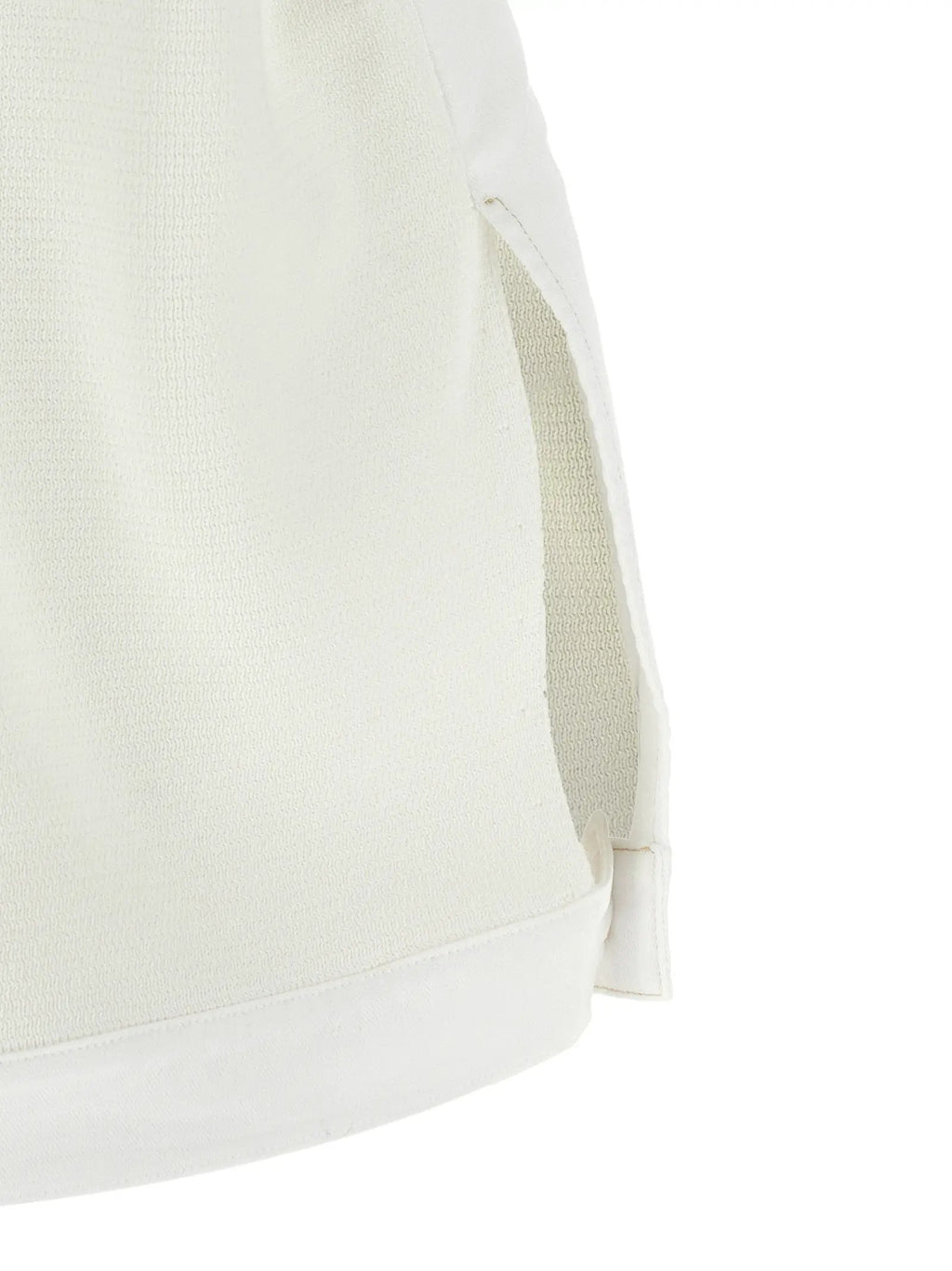 Fabiana Filippi White Cotton Sleeveless Jacket