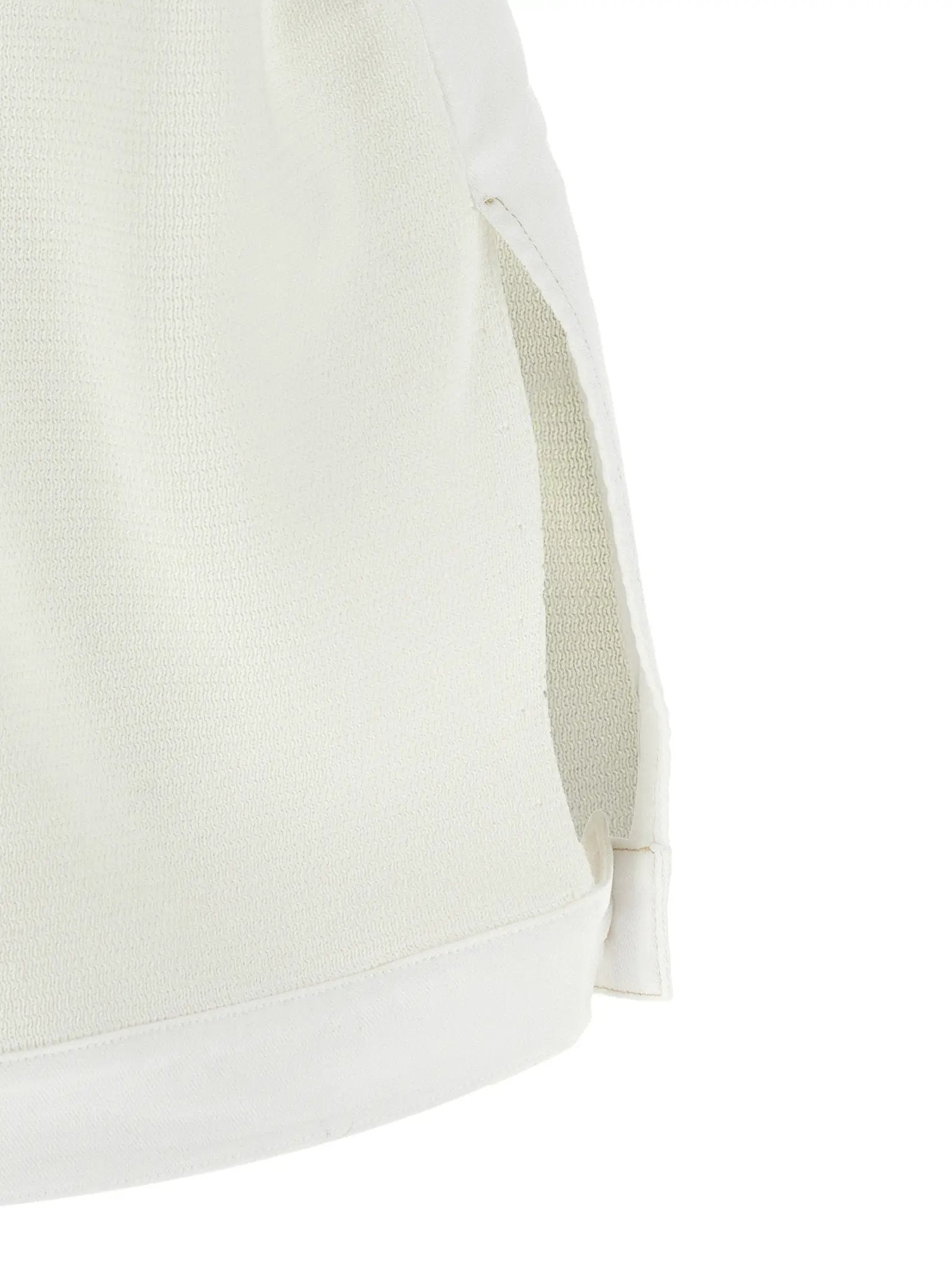 Fabiana Filippi White Cotton Sleeveless Jacket