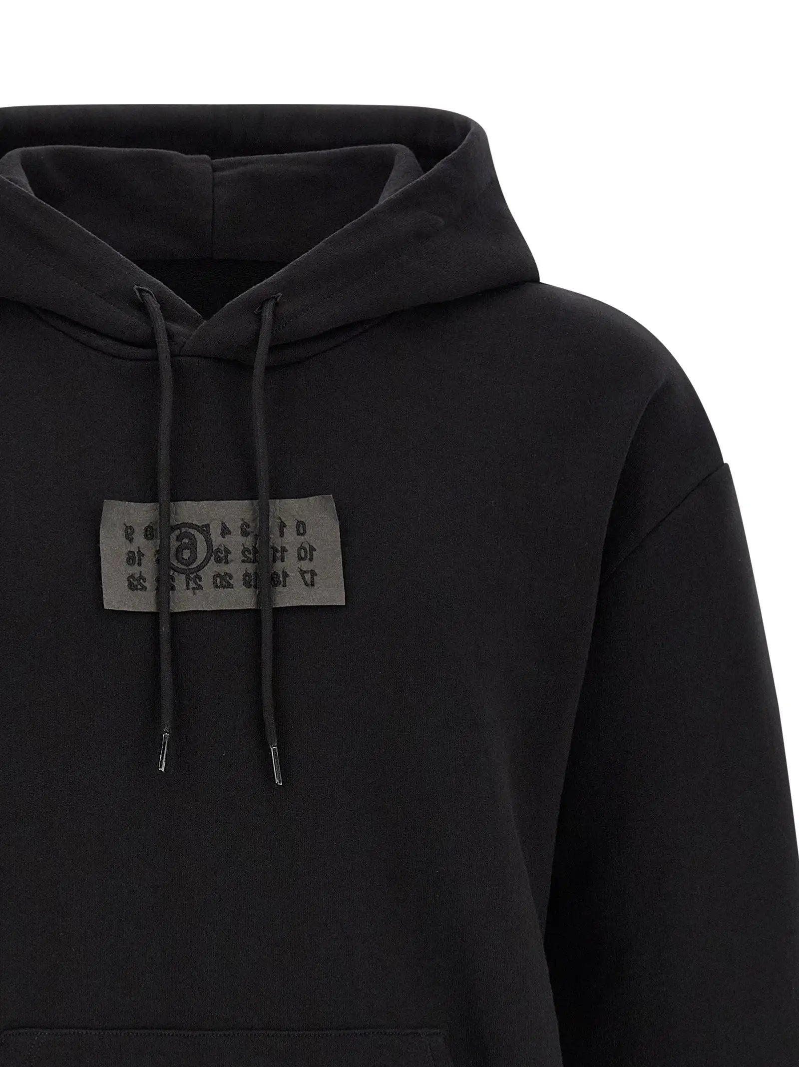 MM6 Maison Margiela Black Cotton Sweatshirt