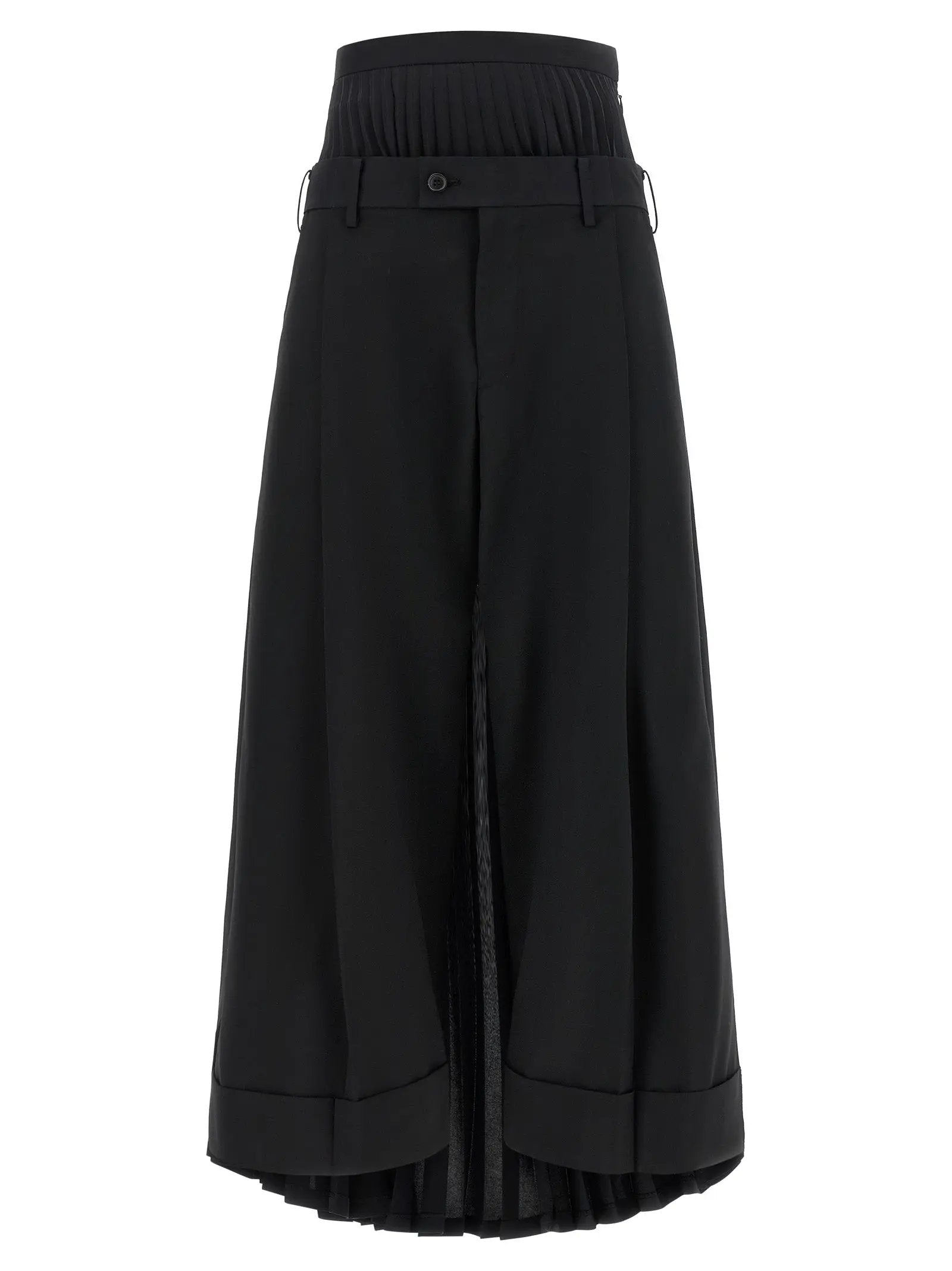 Junya Watanabe Black Wool Pants