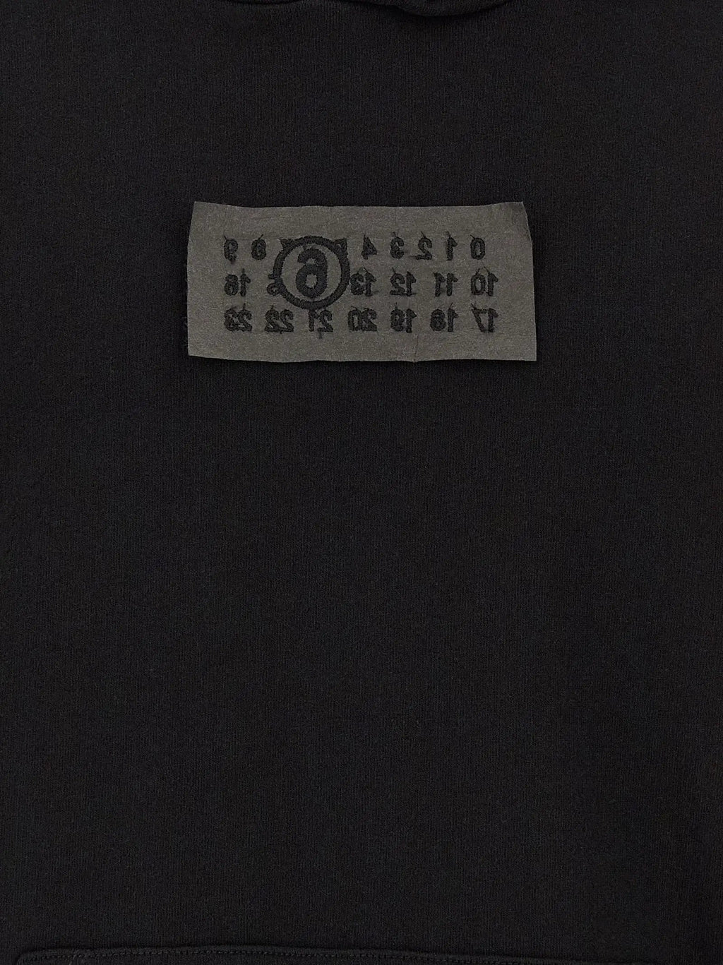 MM6 Maison Margiela Black Cotton Sweatshirt