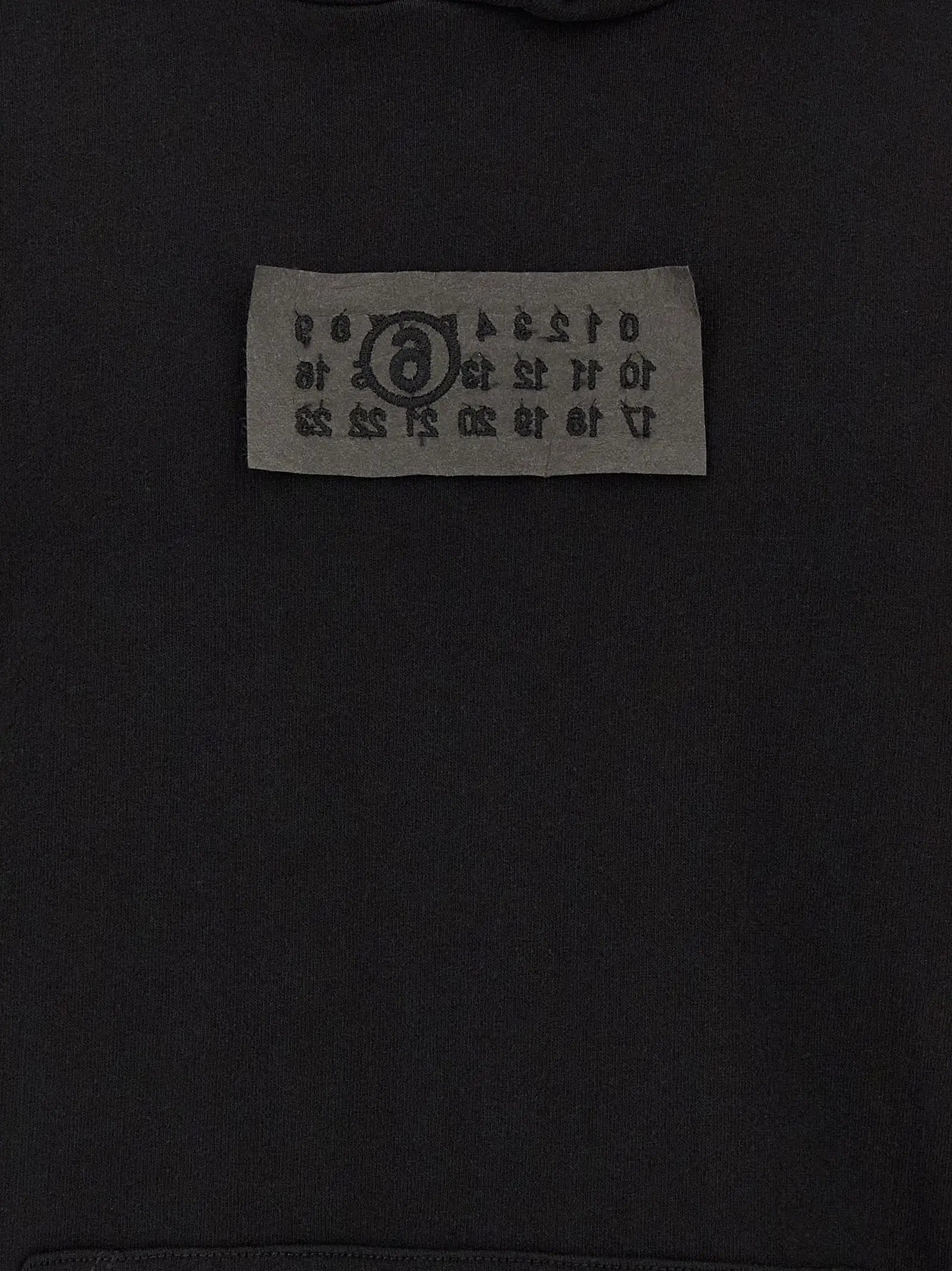 MM6 Maison Margiela Black Cotton Sweatshirt