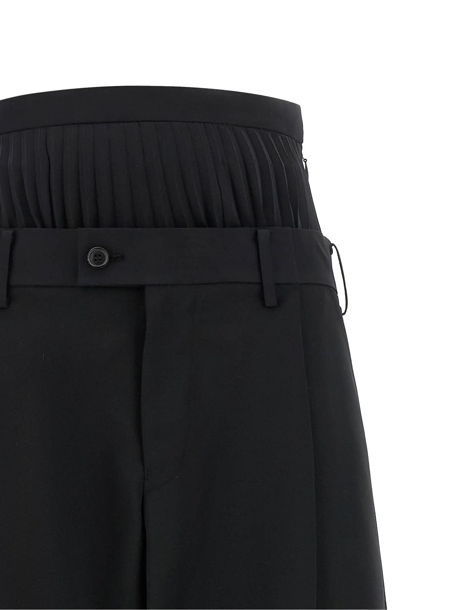 Junya Watanabe Black Wool Pants