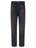 MM6 Maison Margiela Blue Cotton Straight-Leg Jeans