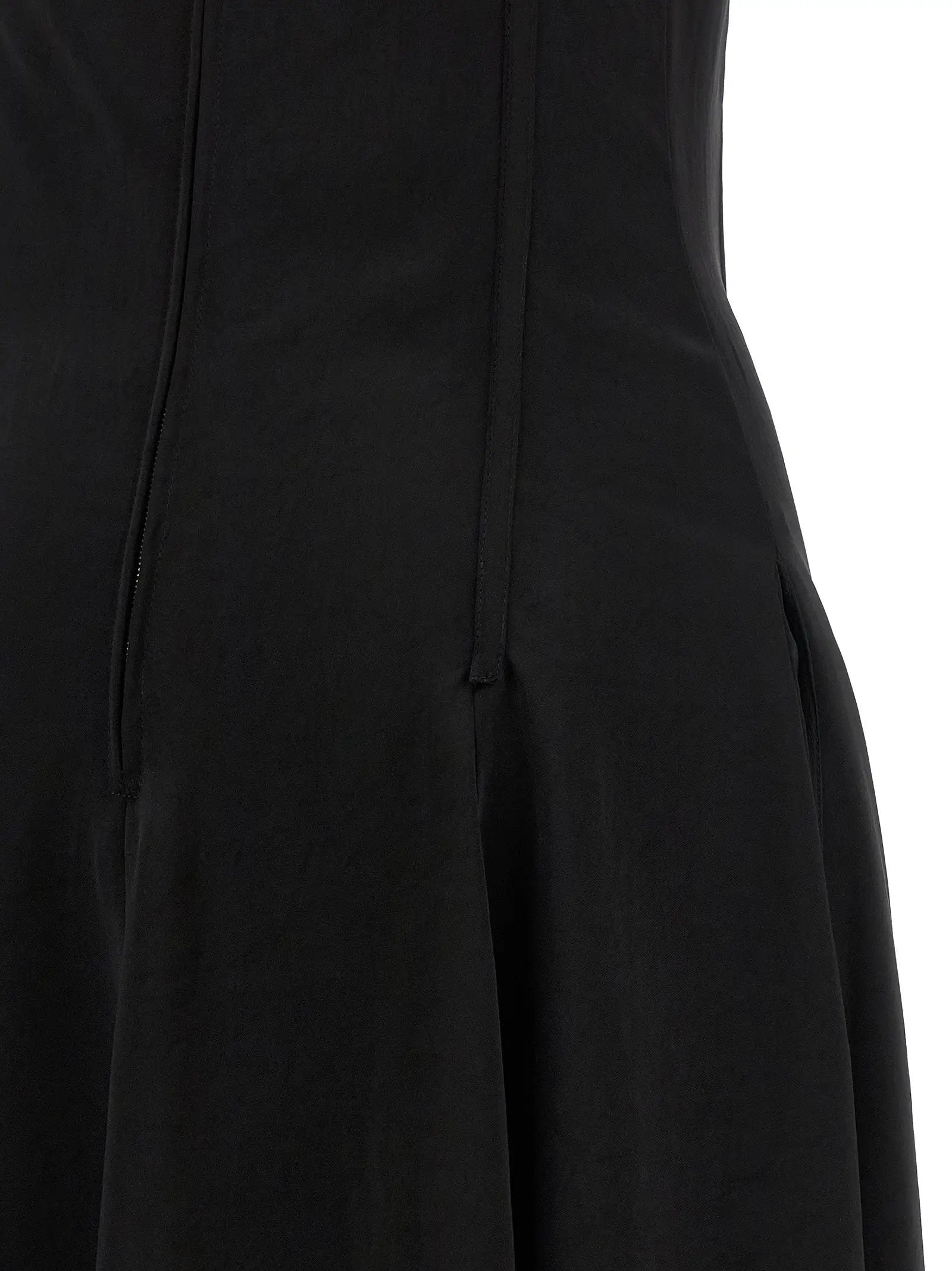 Alexander McQueen Black Acetate Long Dress