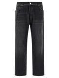 Department 5 Black Cotton Cropped Jeans
