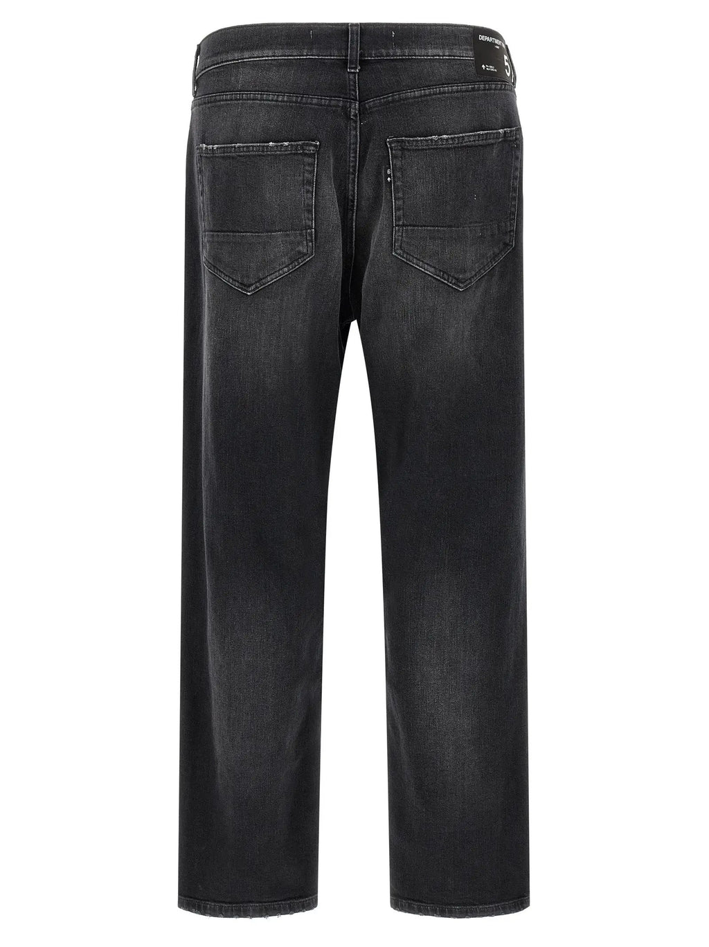 Department 5 Black Cotton Cropped Jeans