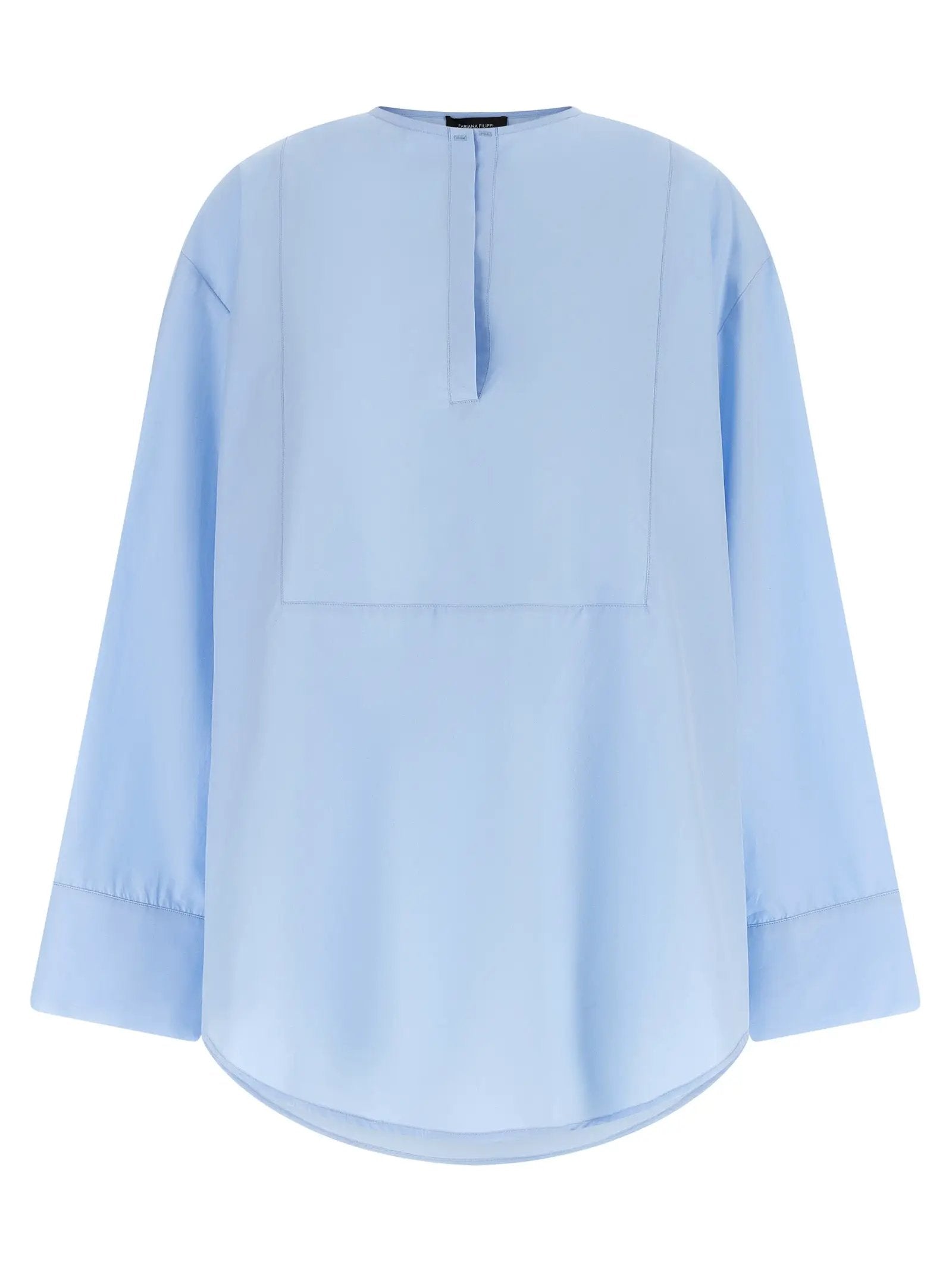 Fabiana Filippi Blue Cotton Blouse