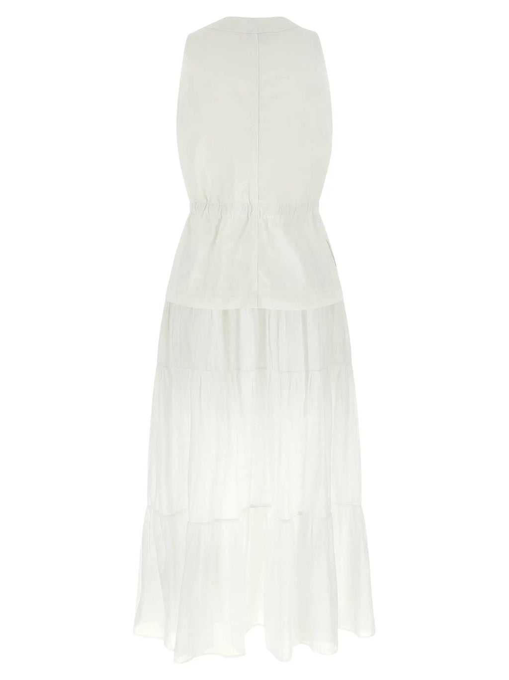 PINKO White Cotton Long Dress
