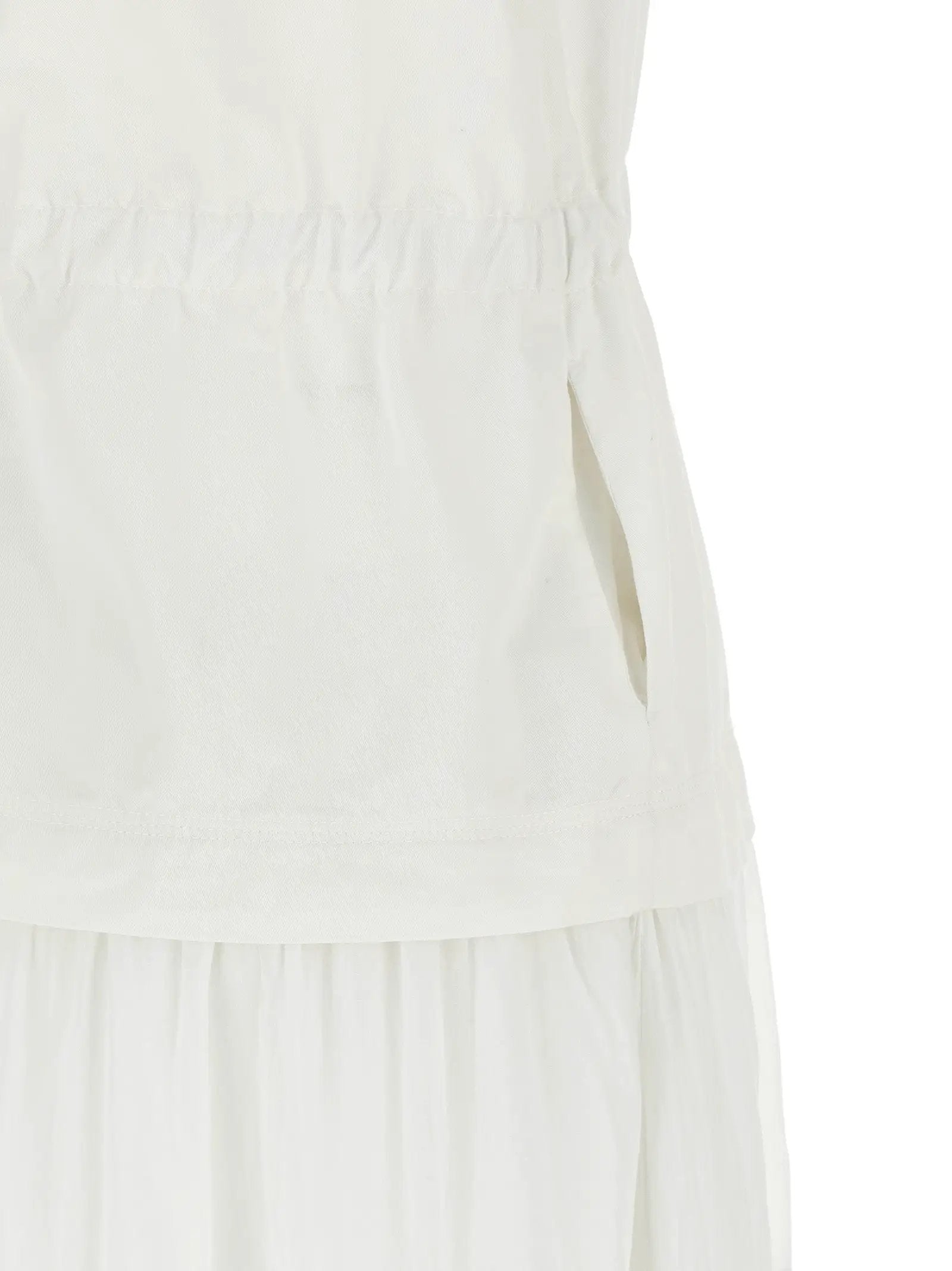 PINKO White Cotton Long Dress