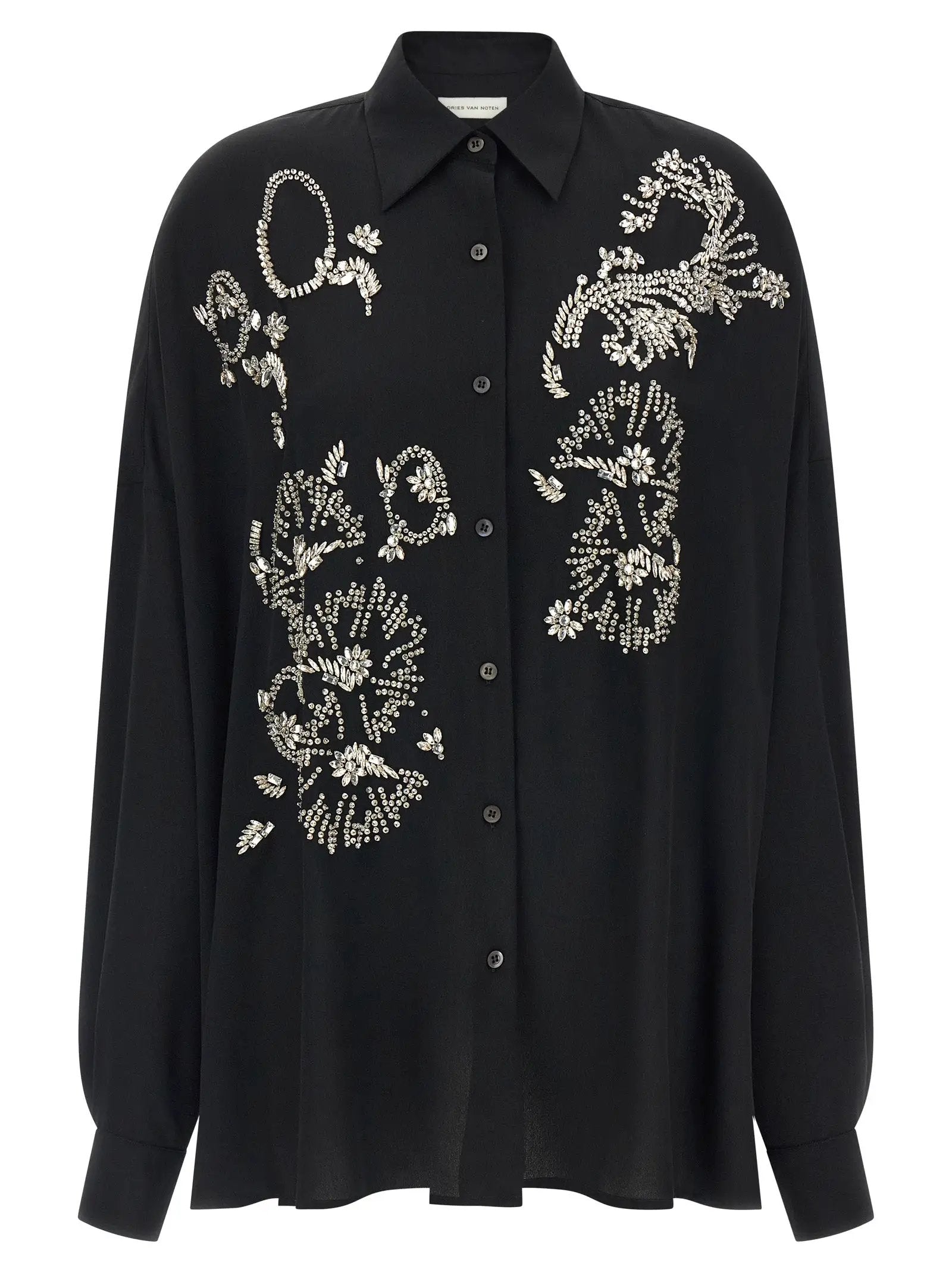 Dries Van Noten Black Polyester Blouse