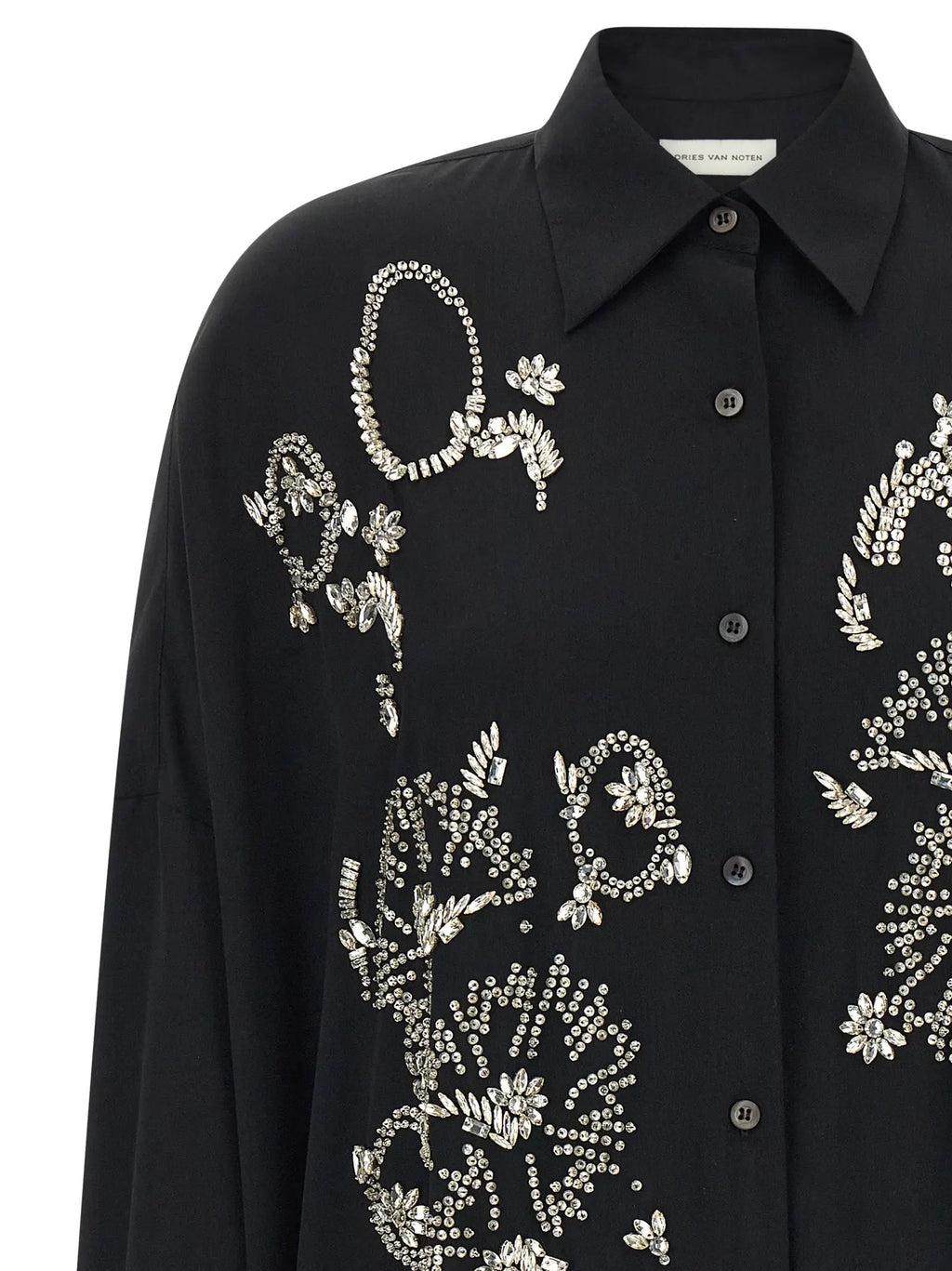 Dries Van Noten Black Polyester Blouse