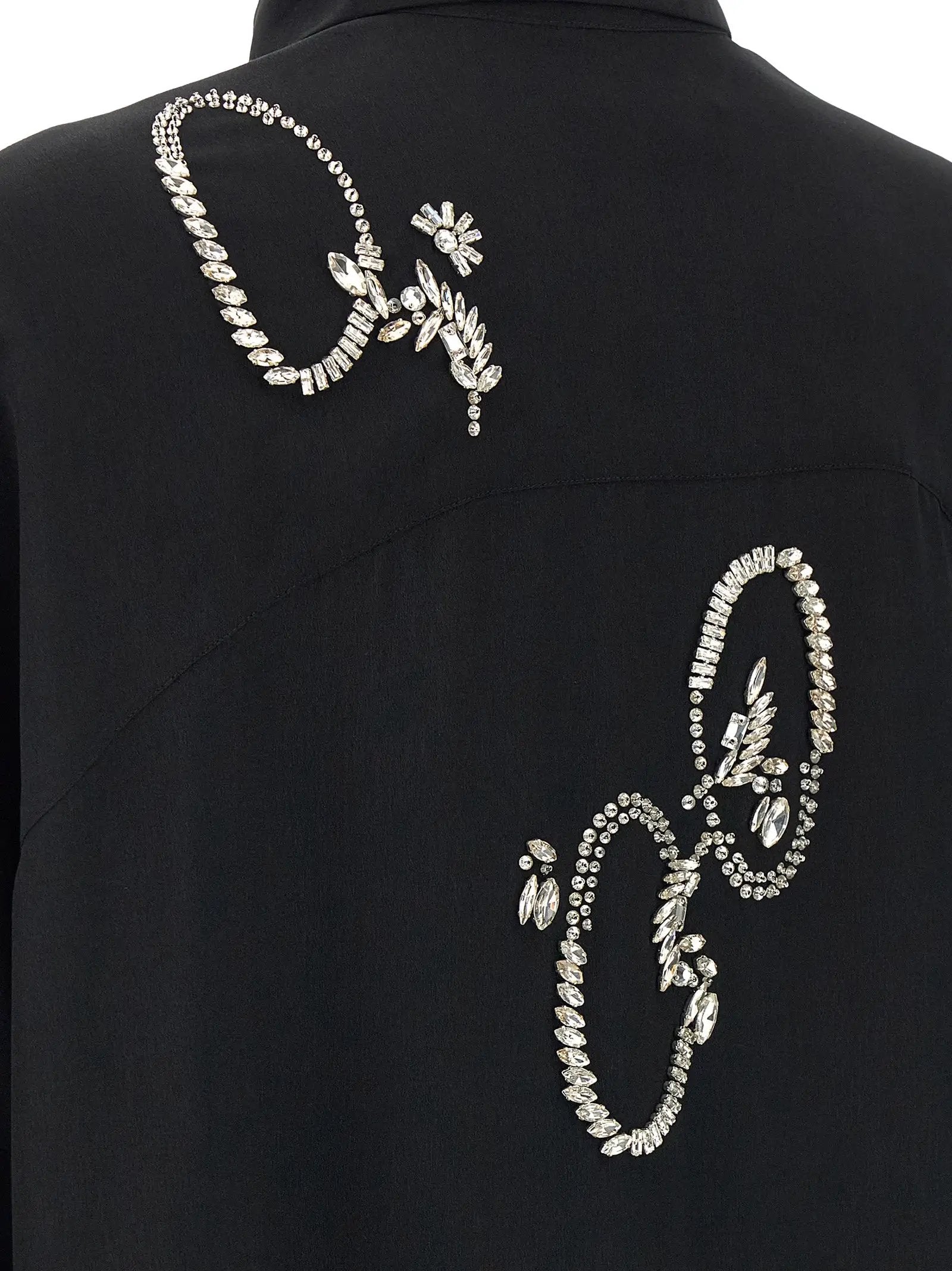 Dries Van Noten Black Polyester Blouse