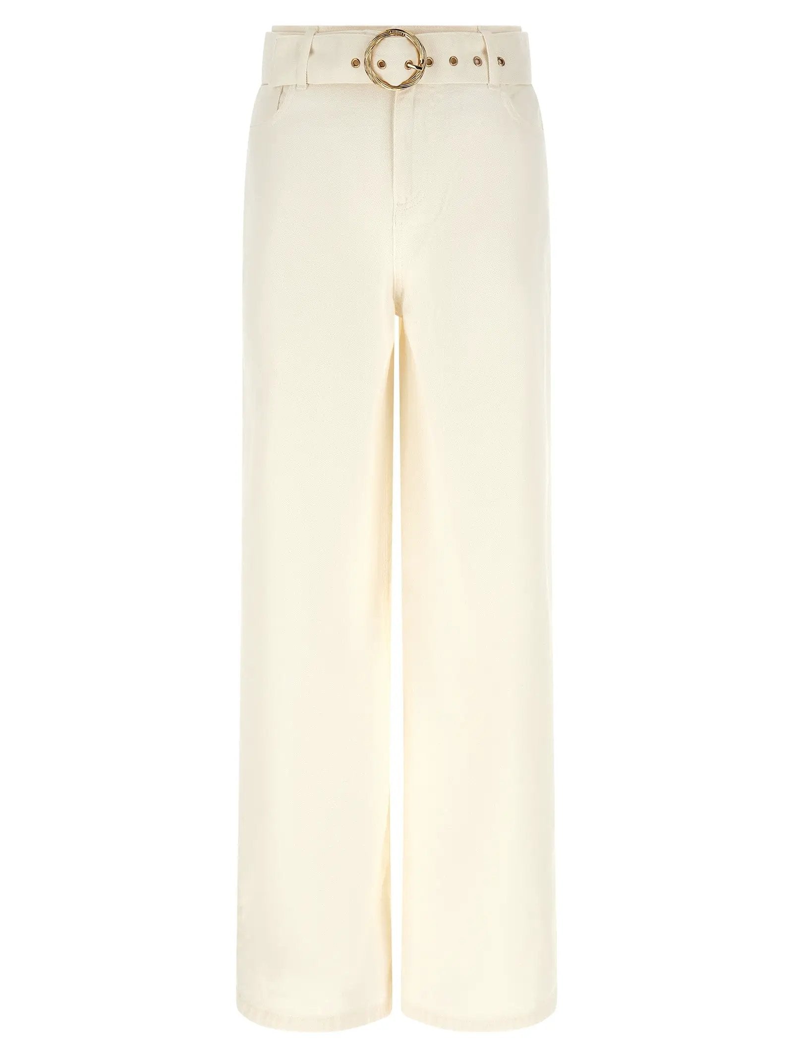 Twinset White Cotton Flared Jeans