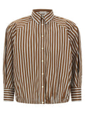 Brunello Cucinelli Brown Cotton Blouse