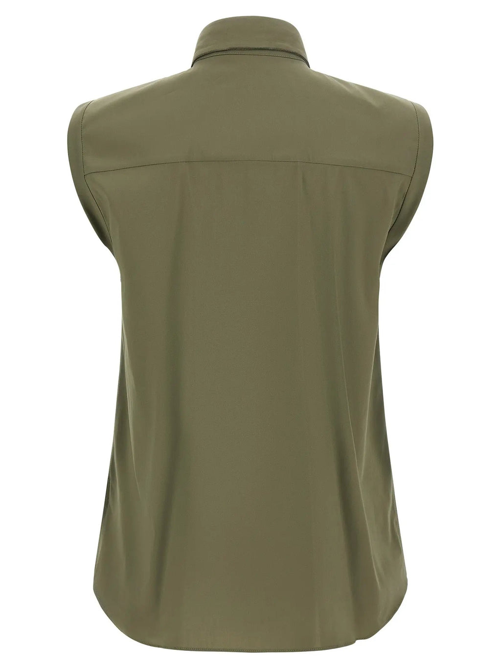 Brunello Cucinelli Bicolor Cotton Blouse