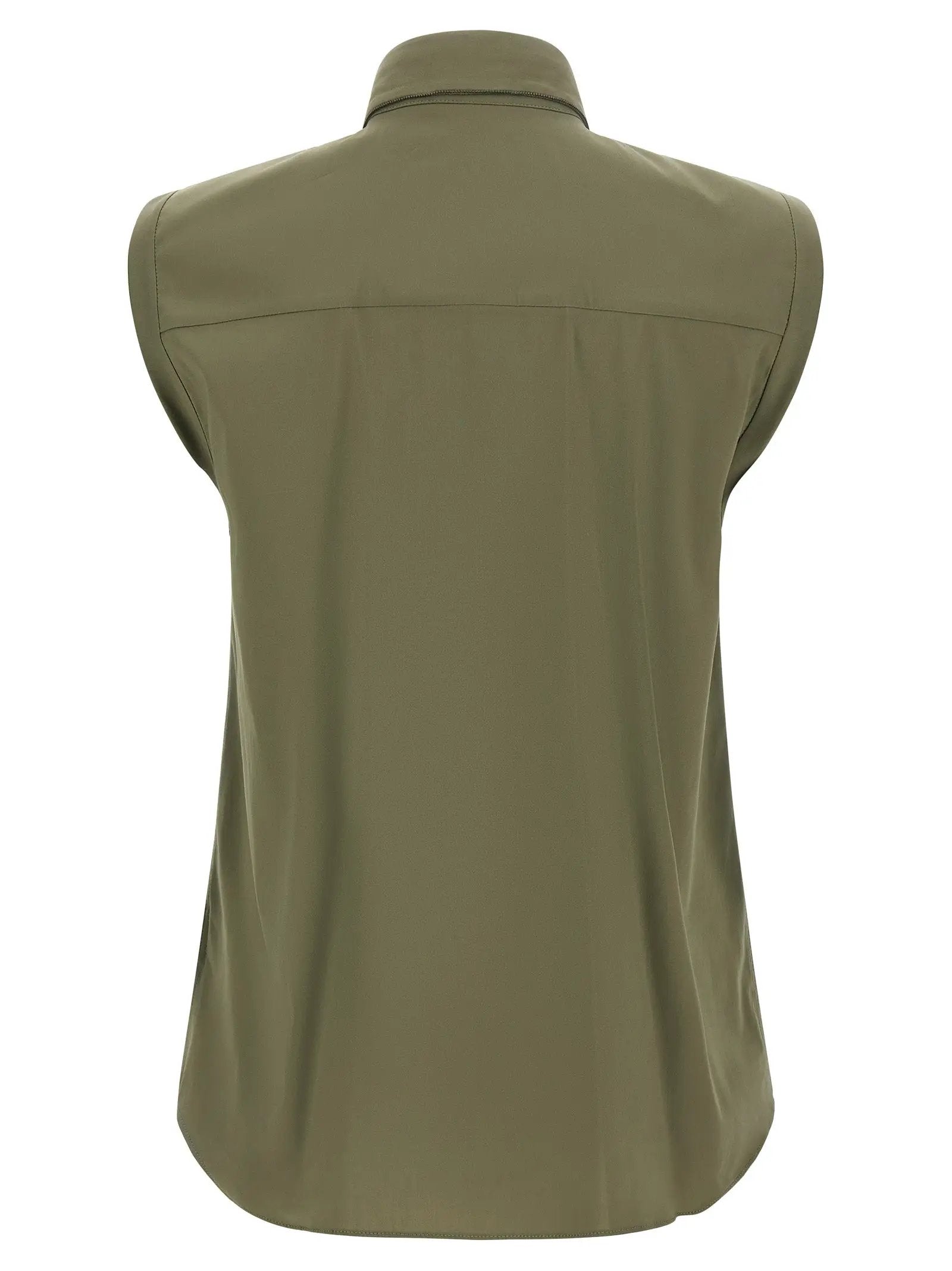 Brunello Cucinelli Bicolor Cotton Blouse
