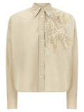 Brunello Cucinelli Beige Cotton Blouse
