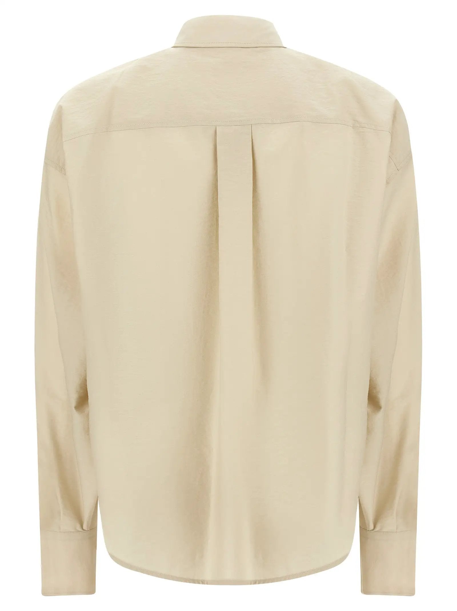 Brunello Cucinelli Beige Cotton Blouse
