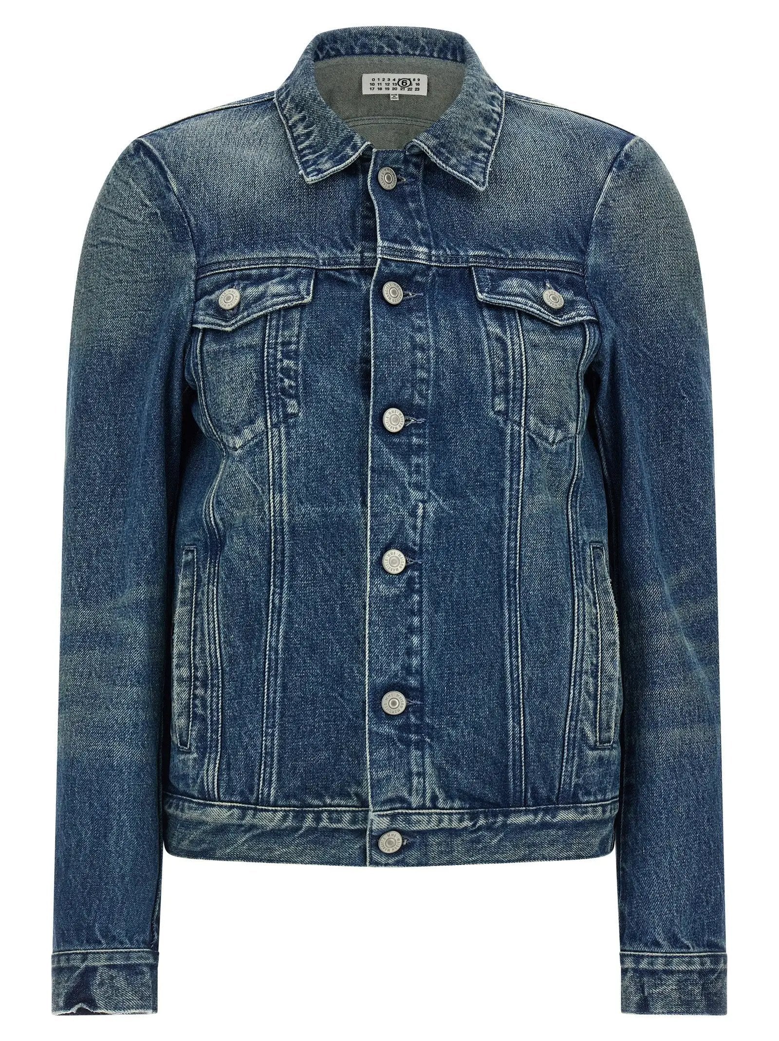 MM6 Maison Margiela Blue Cotton Denim Jacket
