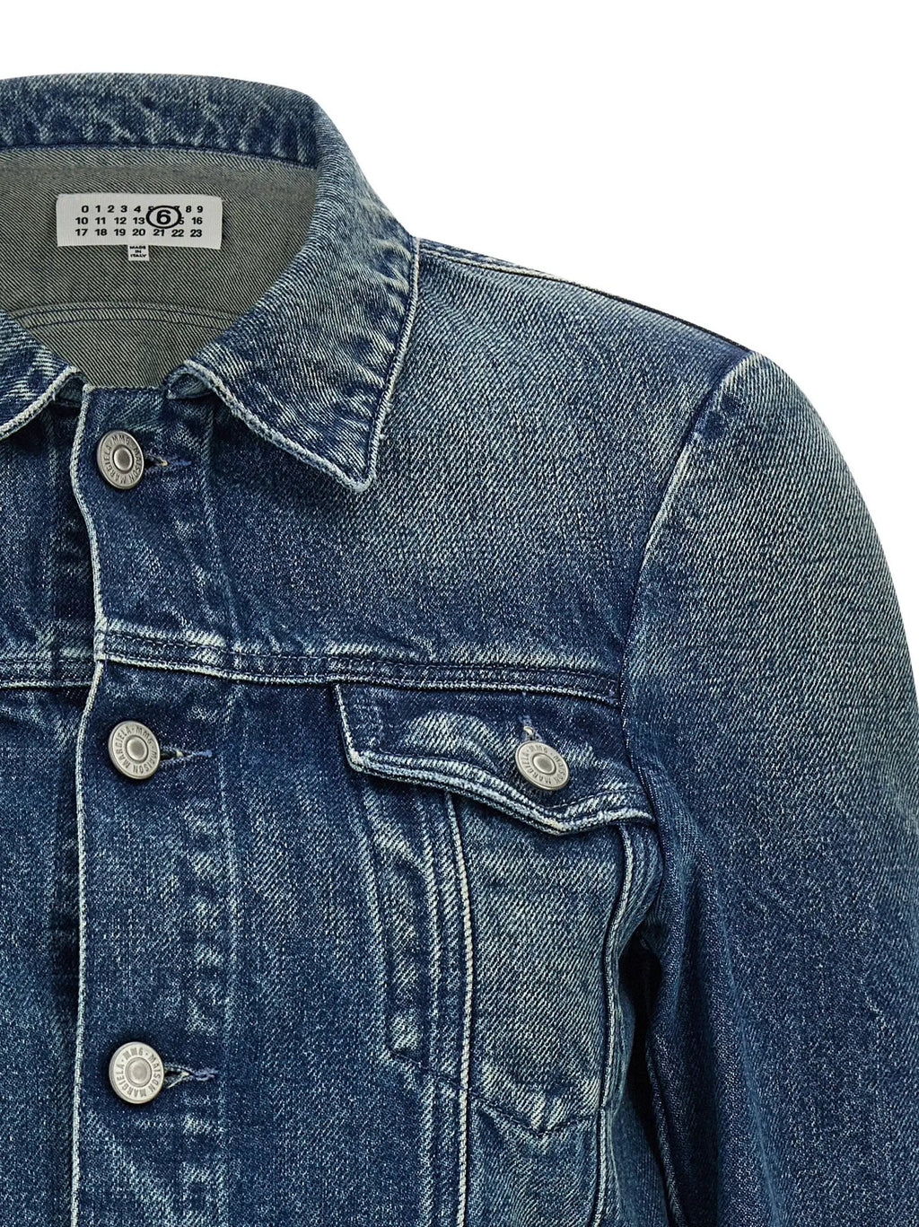 MM6 Maison Margiela Blue Cotton Denim Jacket