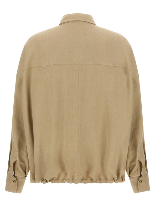 Brunello Cucinelli Chemisier en viscose beige