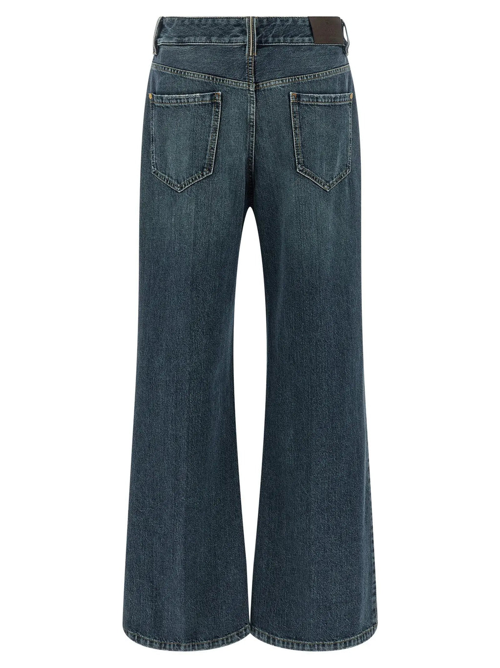 Brunello Cucinelli Blue Cotton Flared Jeans