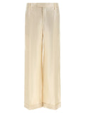 Brunello Cucinelli Gold Linen Casual Pants