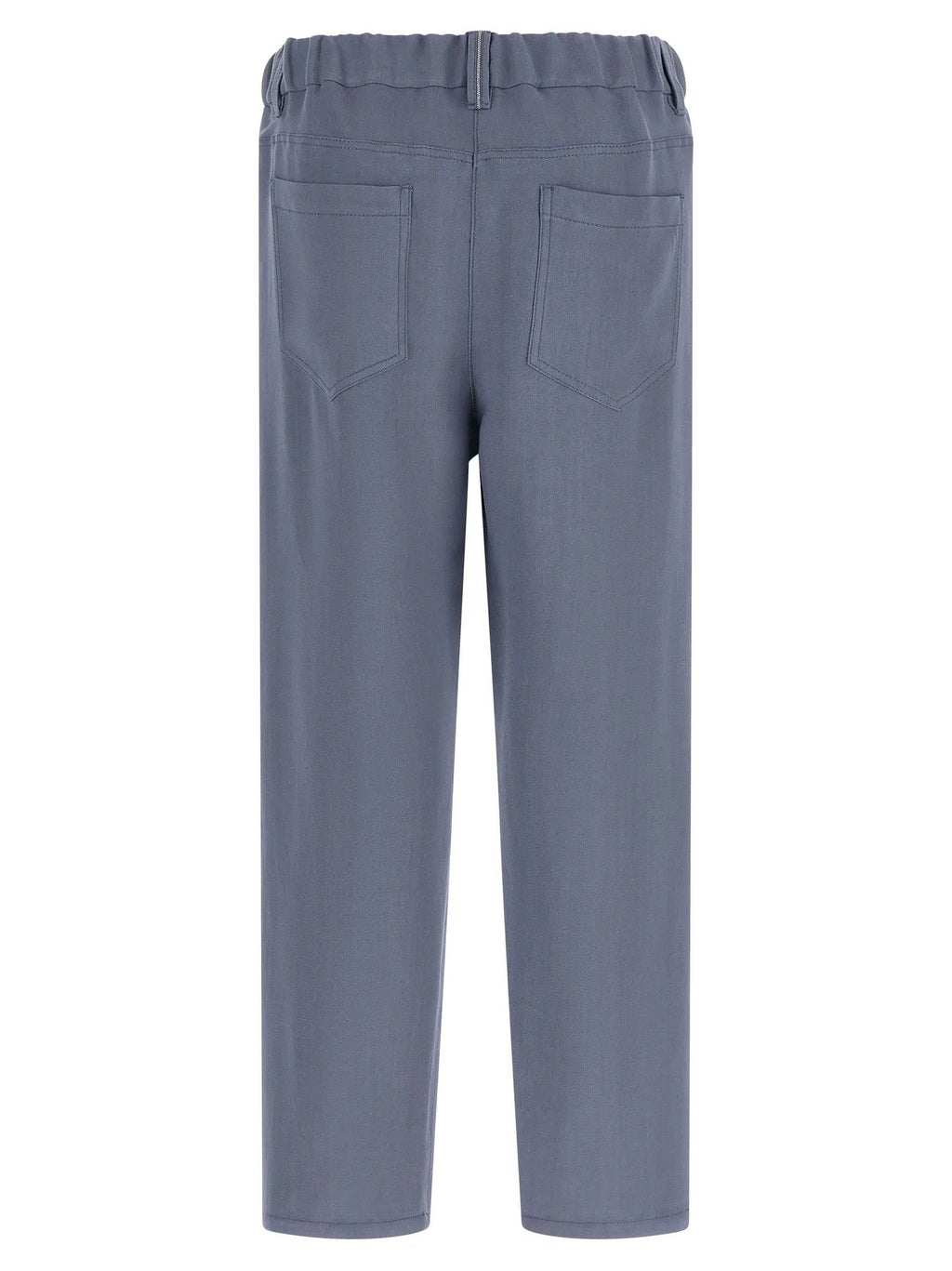 Brunello Cucinelli Blue Viscose Casual Pants