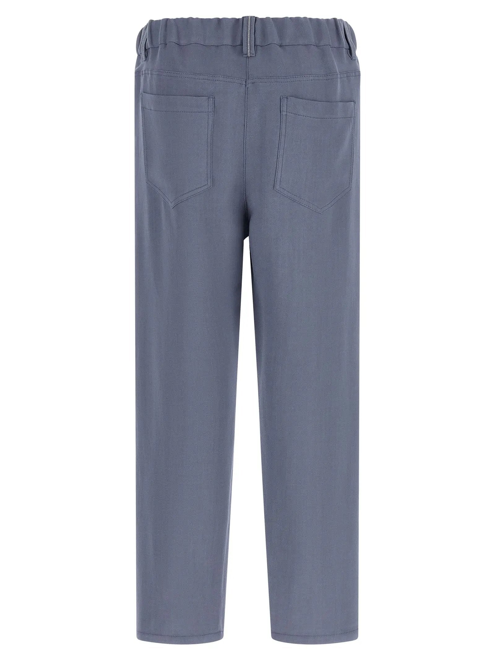 Brunello Cucinelli Blue Viscose Casual Pants