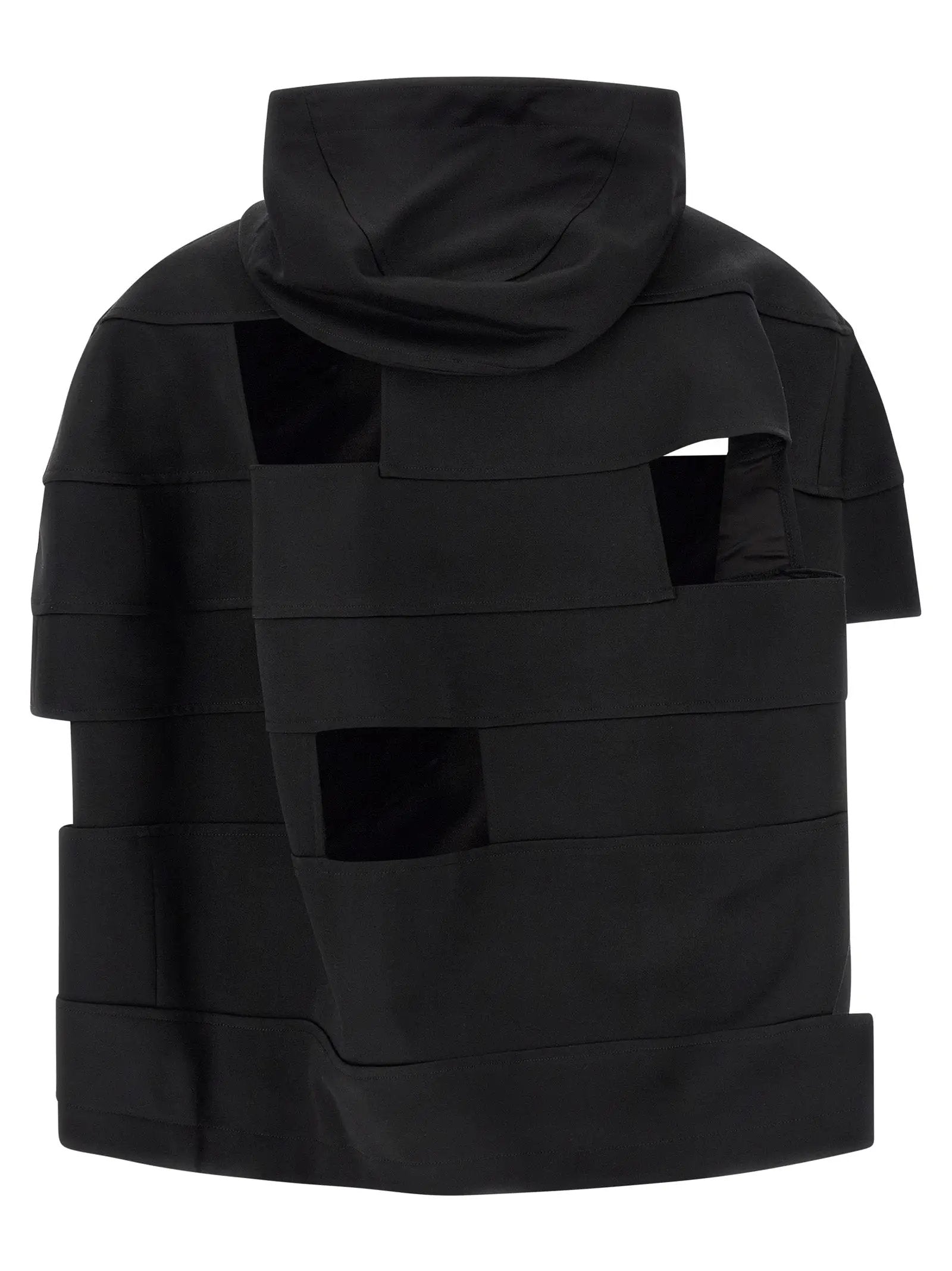 Comme Des Garçons Black Wool Shell Jacket