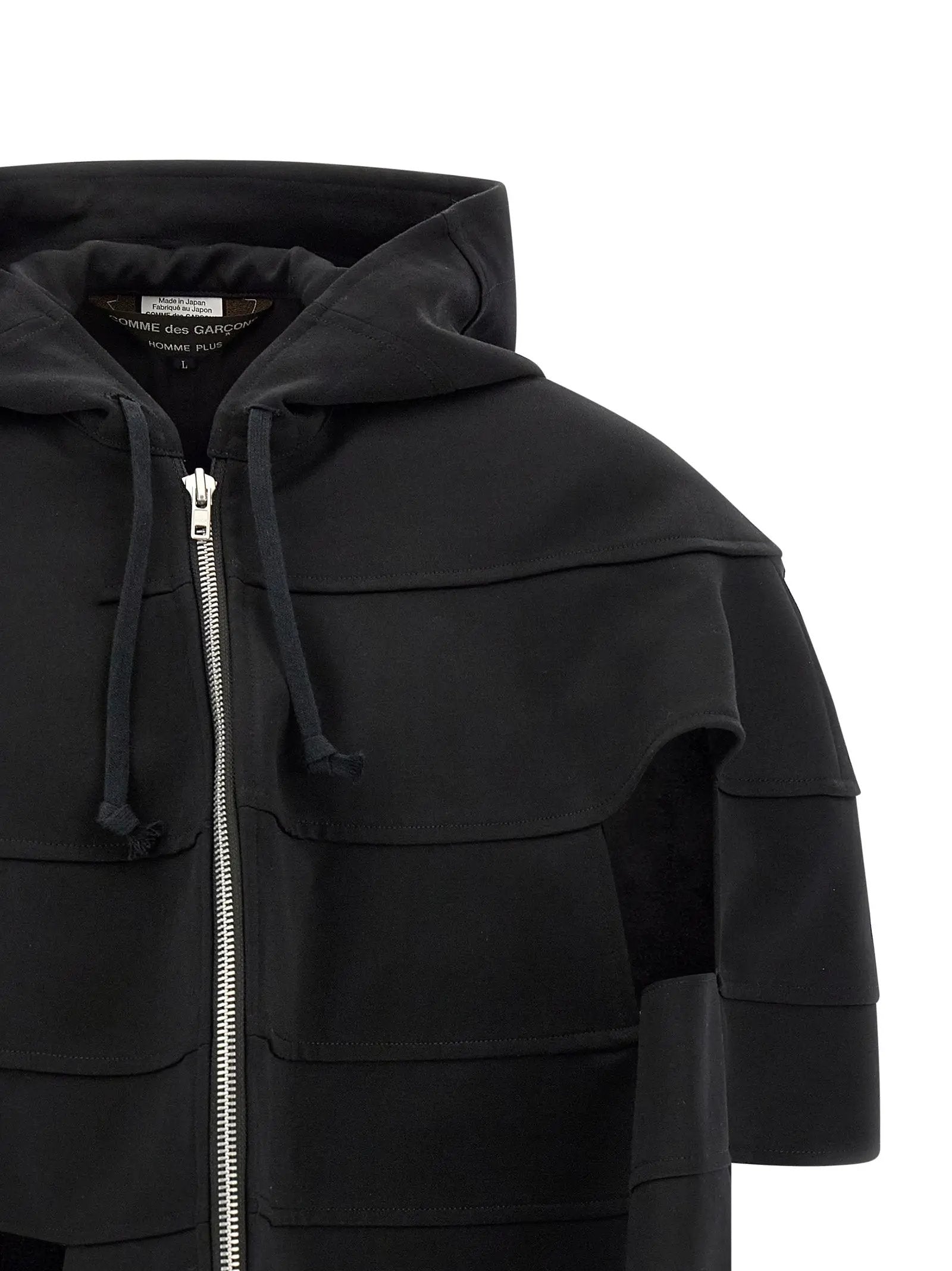 Comme Des Garçons Black Wool Shell Jacket